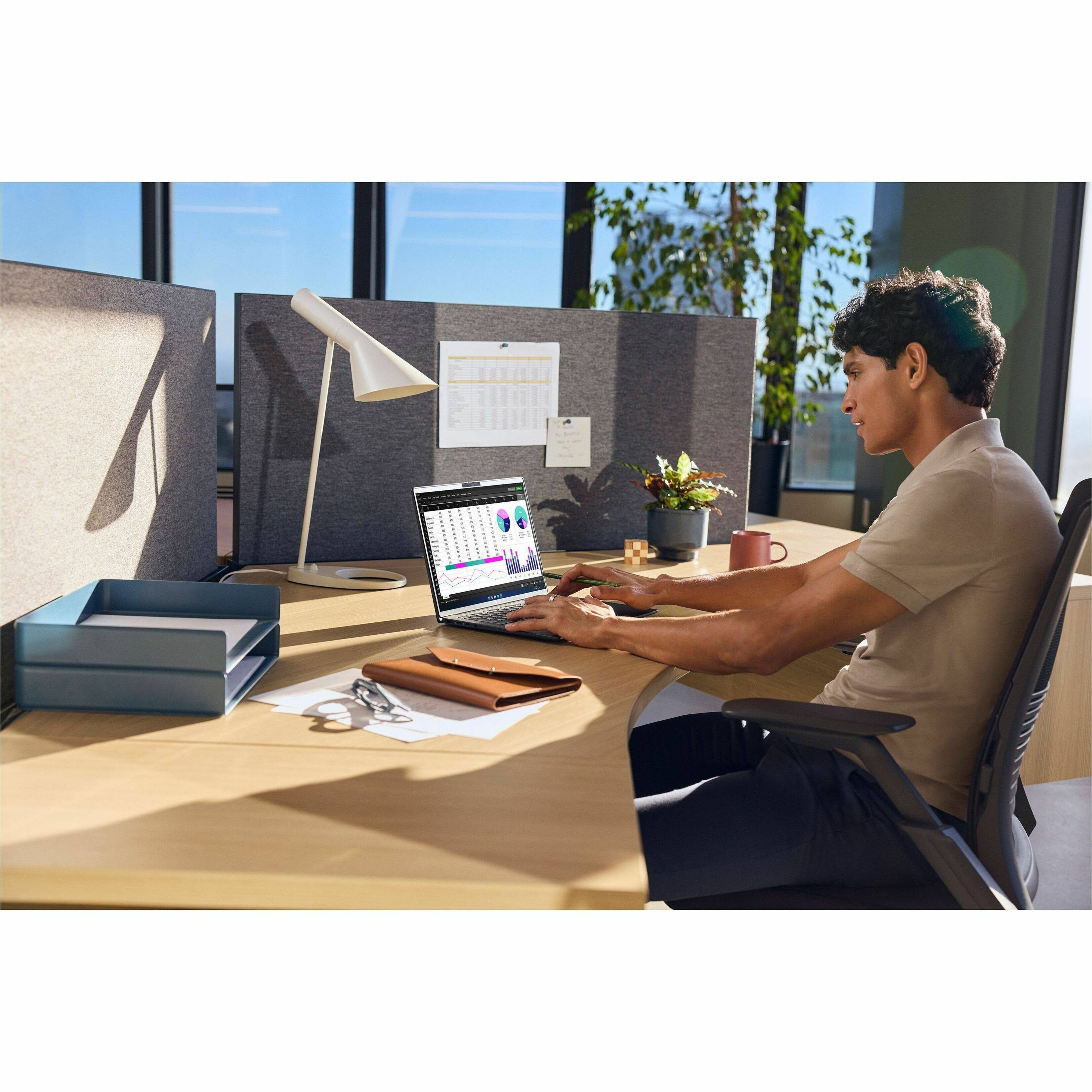 Alt View 40. HP - EliteBook X G2i 14" IPS 1920 x 1200 (WUXGA) Touch Screen Laptop - Intel Core Ultra 7 with 32GB Memory - 512 GB SSD - Atmospheric Blue, Blue.