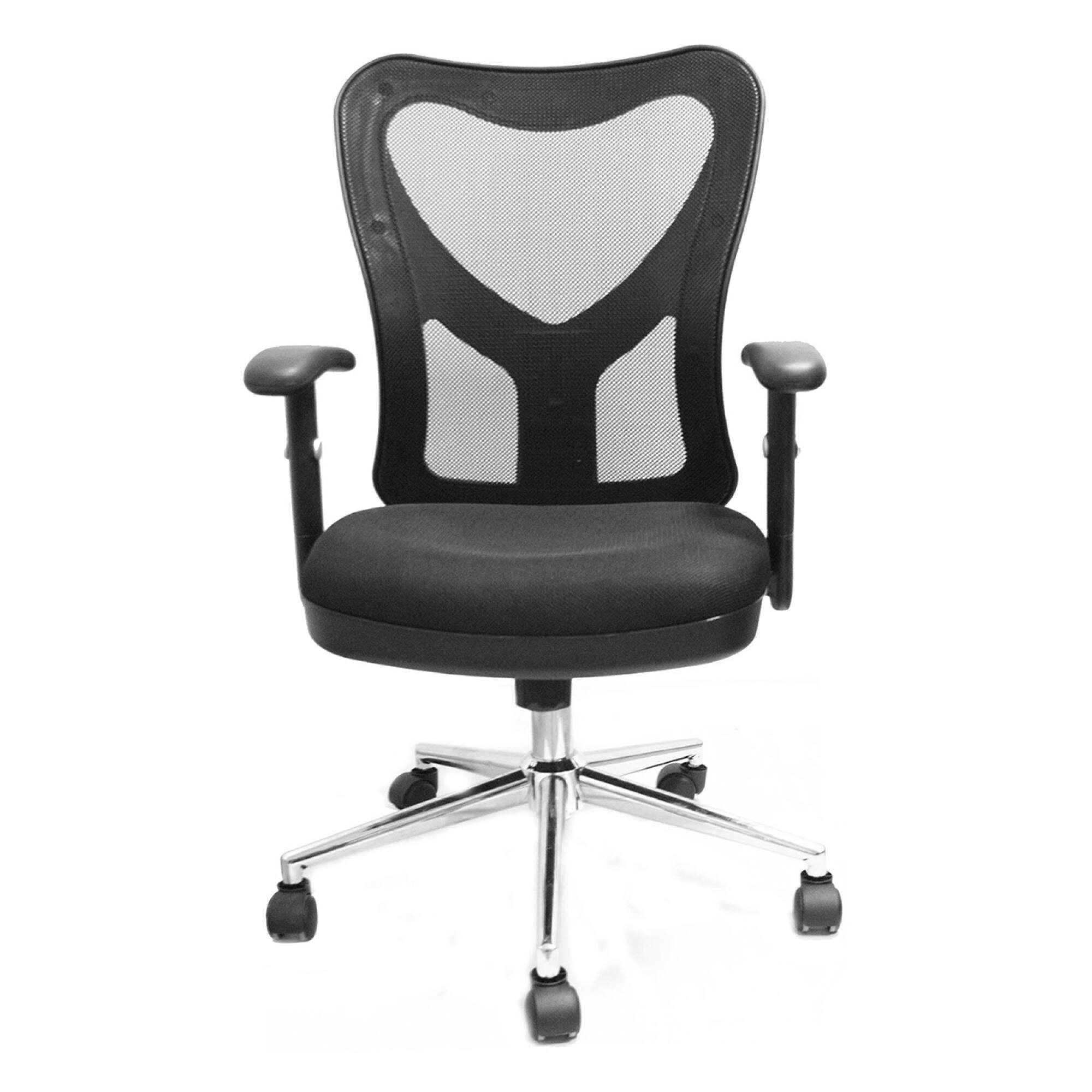 Alt View 3. GOODSILO - Ergonomic High Back Mesh Office Chair with Adjustable Features and Chrome Base - Black.