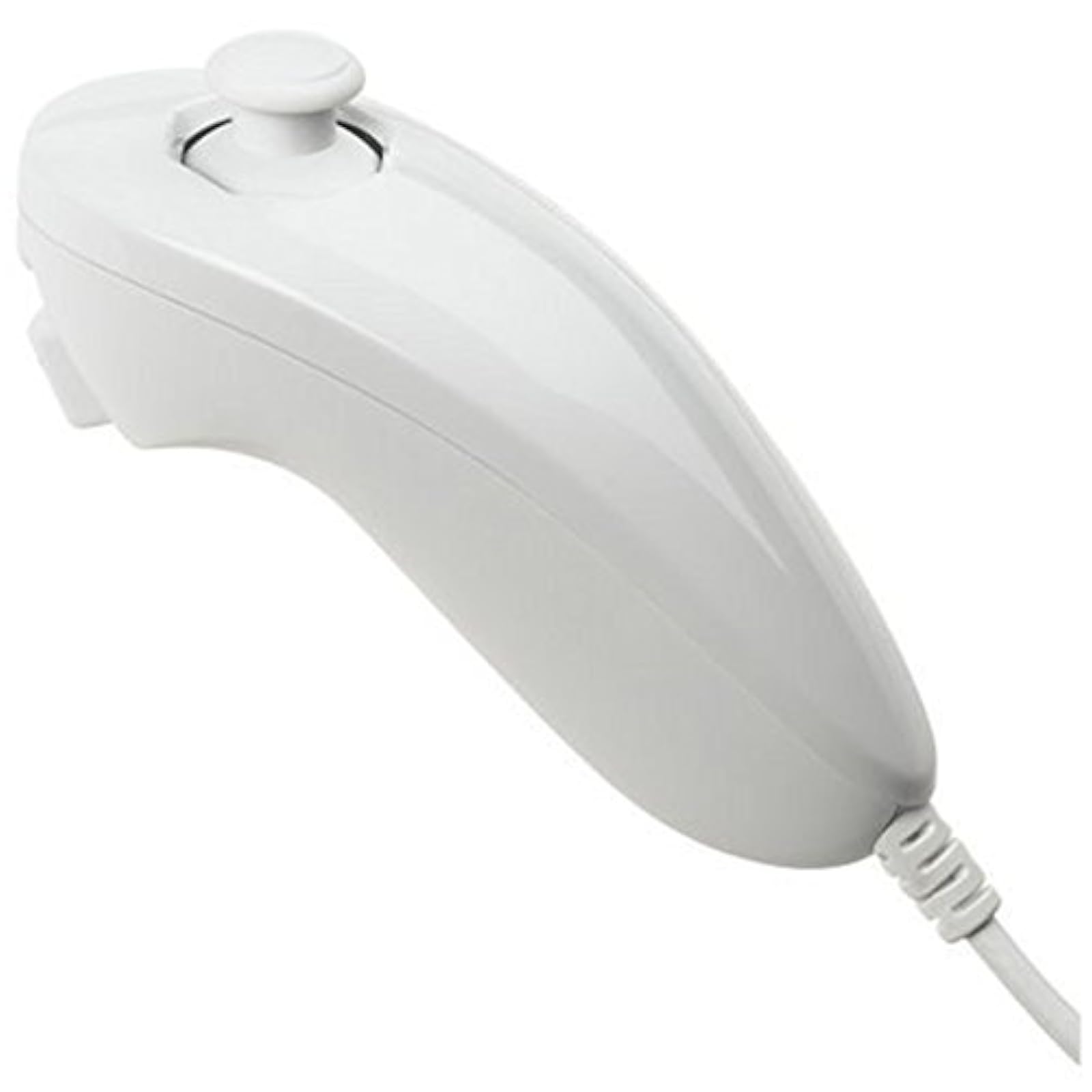 Alt View 2. Mars Devices - Replacement Nunchuk Controller for Wii White - White.