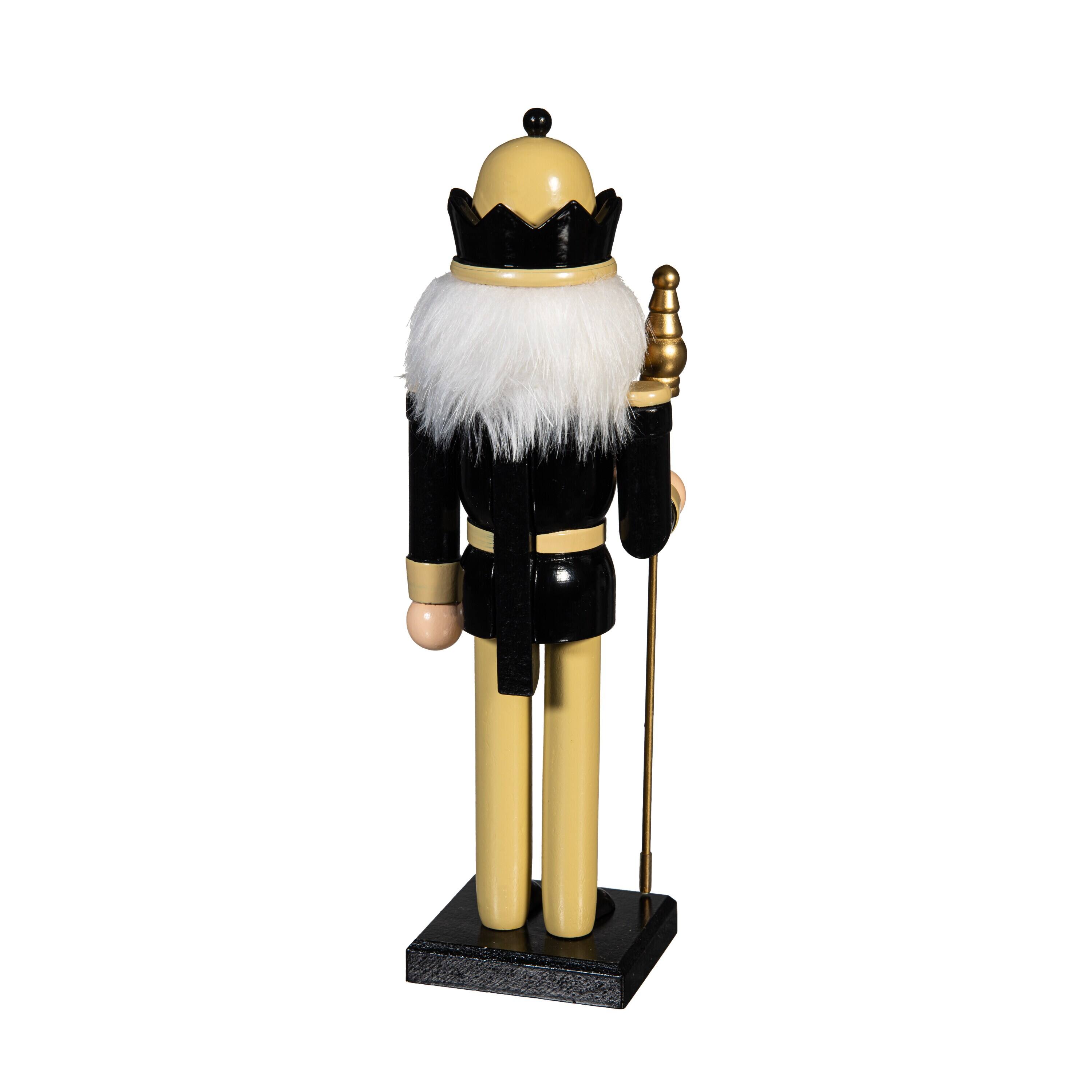 Alt View 1. Evergreen Enterprises - New Orleans Saints 12" Wooden Nutcracker Statue - Multicolor.