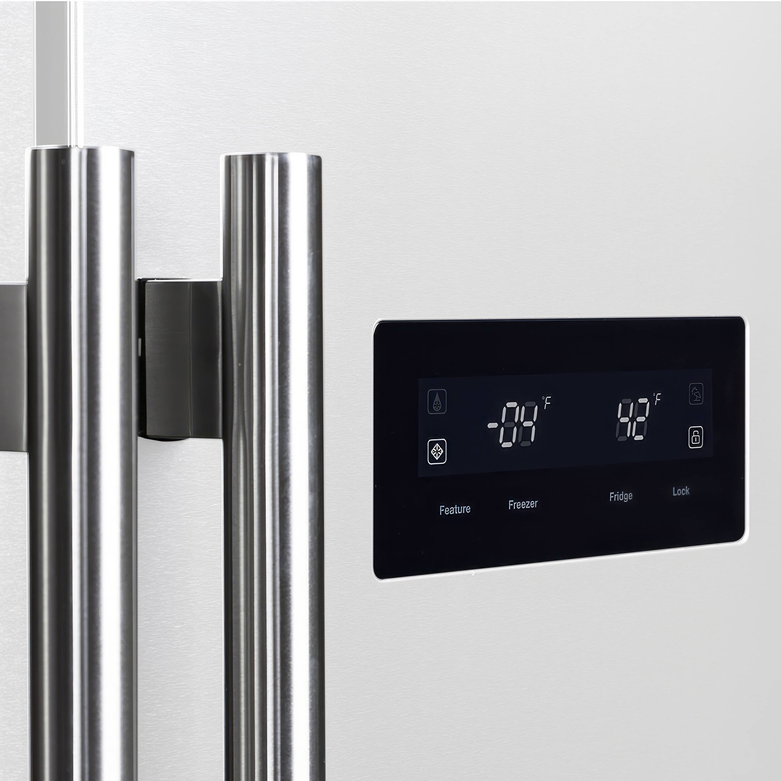 Feature Freezer Fridge Lock  
-08°F 82°F