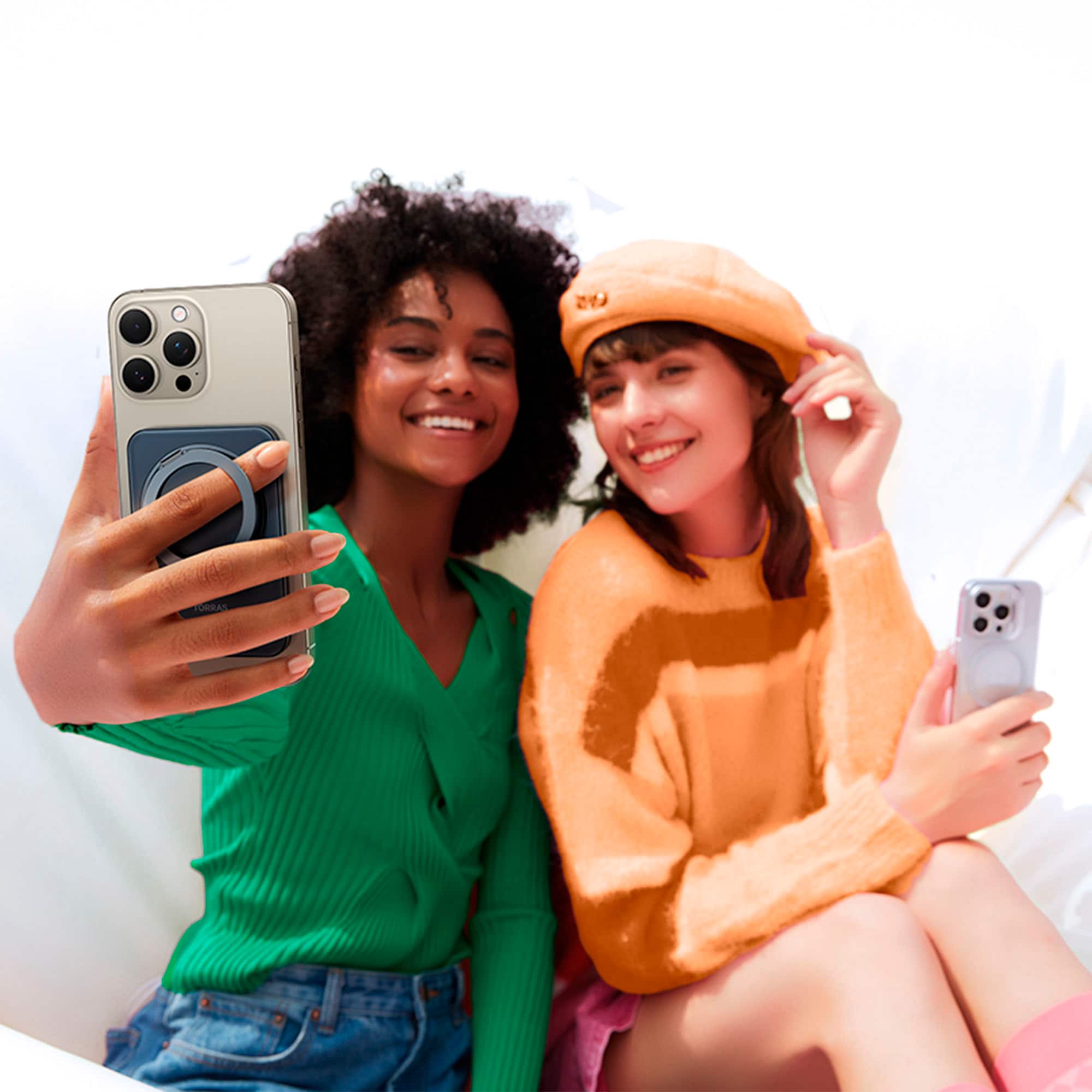 Alt View 15. TORRAS - Ostand Magnetic Power Bank 5000mAh with 360° Rotatable Stand - Black.