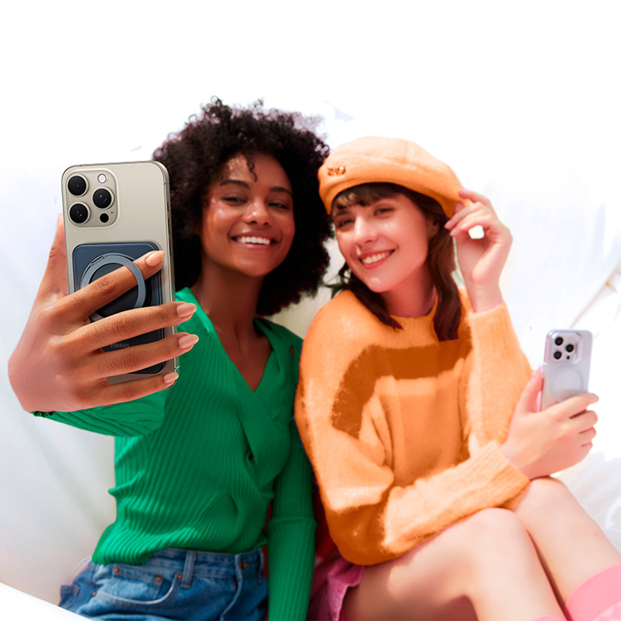 Alt View 15. TORRAS - Ostand Magnetic Power Bank 5000mAh with 360° Rotatable Stand - Black.