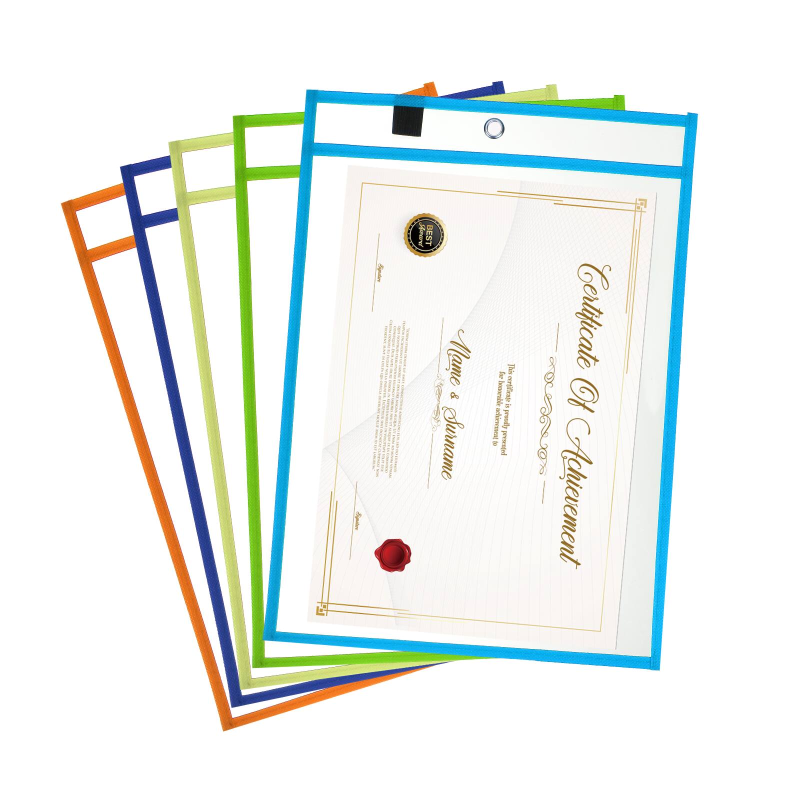 Light Blue/Yellow/Orange/Green/Red