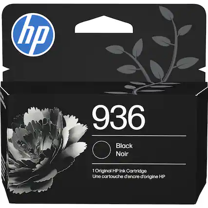 hp 936 Black Noir
1 Original HP Ink Cartridge
Une cartouche d'encre d'origine HP