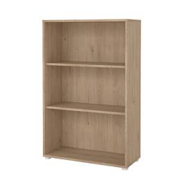 Tvilum - Adjustable 3 Shelf Bookcase, Open Storage Home Office Bookshelf, Jackson Hickory - Brown