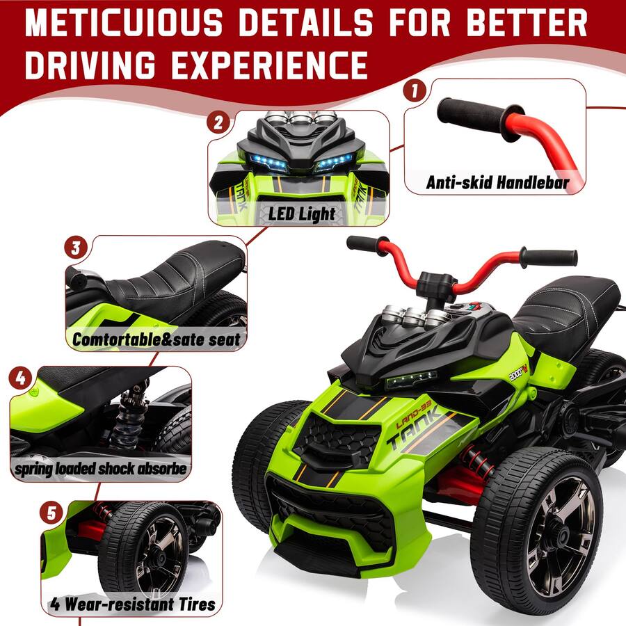 GARVEE 12V Kids Ride On Truck | Remote, Dual 55W Motors, 2 Speeds, EVA ...