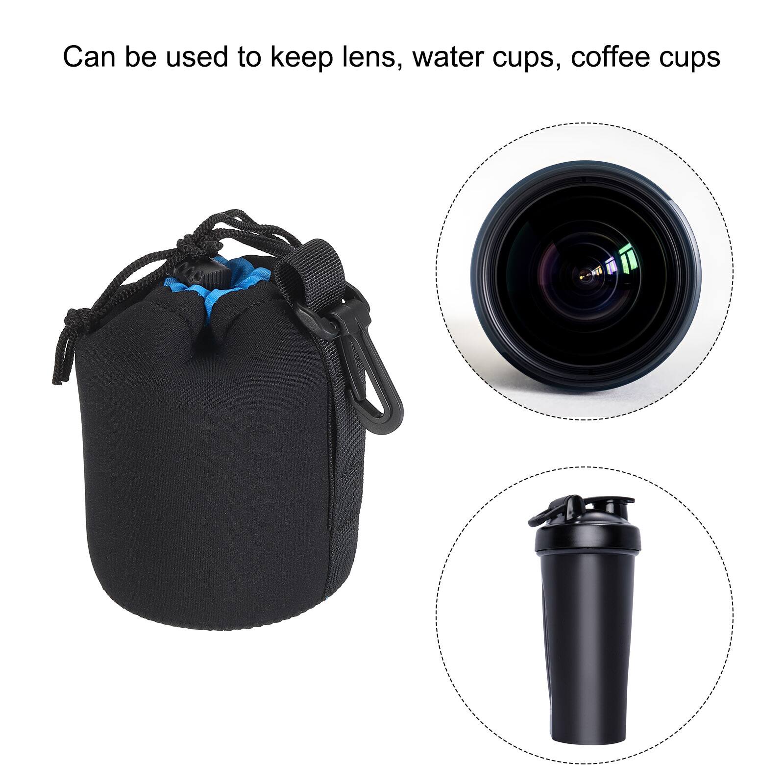 Can be used to keep lens, water cups, coffee cups