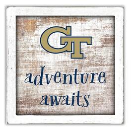 Fan Creations - Georgia Tech Yellow Jackets 14'' x 13'' Adventure Awaits Money Box - Multicolor