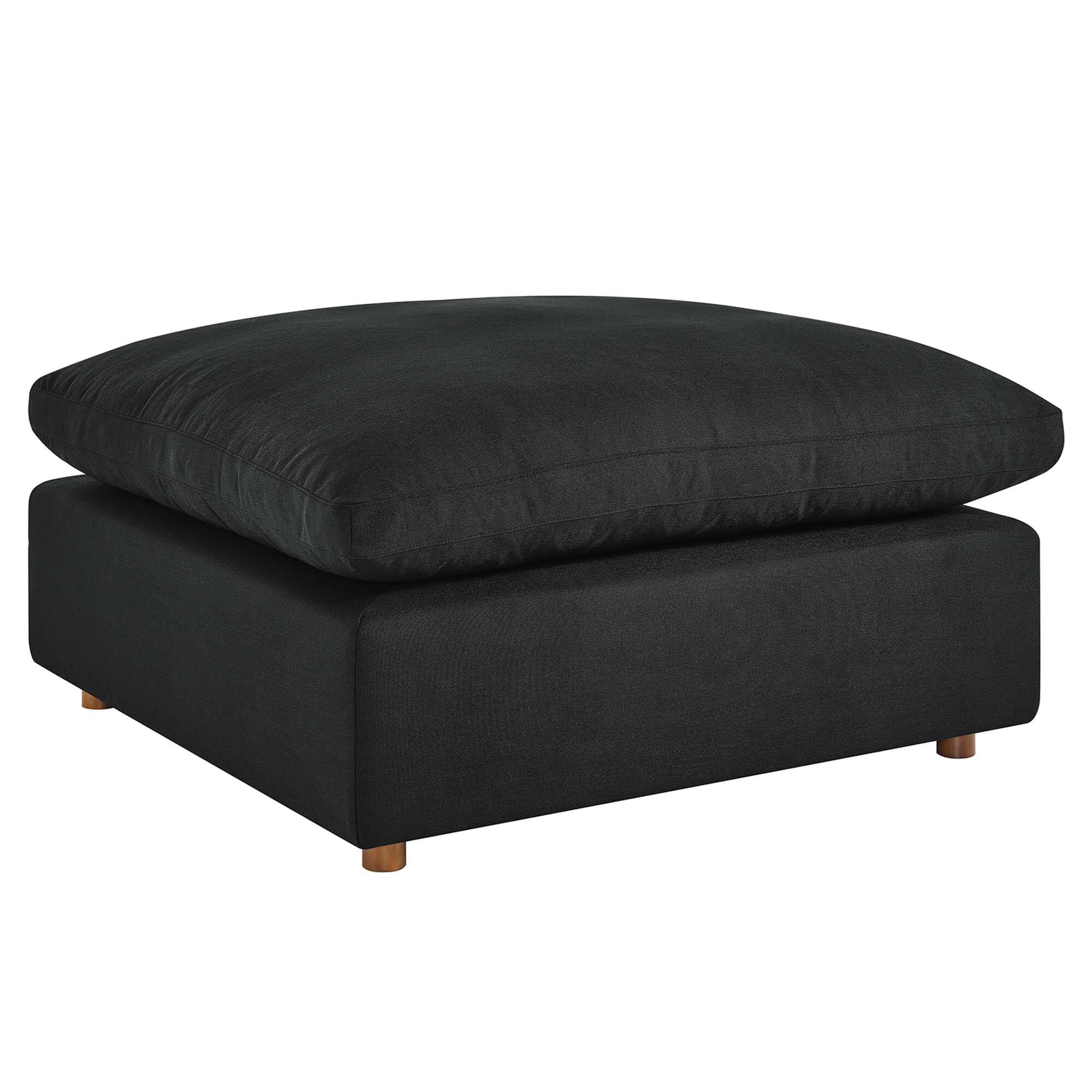 Alt View 1. Modway - Commix Down Filled Overstuffed Ottoman by Modway - EEI-3318-BLK.