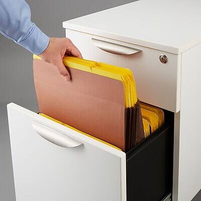 Alt View 4. Staples - Reinforced File Pocket, 7" Expansion, Letter Size, Brown, 5/Box - Brown.