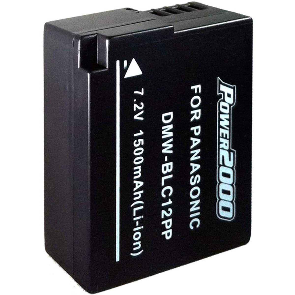 Power2000 - DMW-BLC12PP 7.2V 1500mAh Replacement Li-Ion Battery for Panasonic