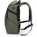 Left. Swissdigital Design - LAMONE L LED TSA-Friendly Water-Resistant Backpack With USB Charging Port RFID Protection and Fits Up to 16″ Laptop - Dark Green.