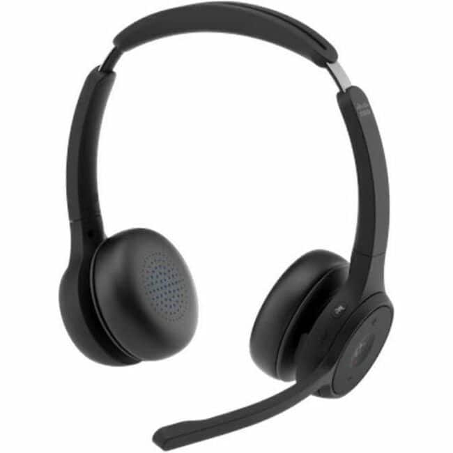 Cisco Consumer Products - Cisco Dual-Ear, Carbon Black Headset Bundle - Google Assistant, Siri - Stereo - USB Type A - Wired/Wireless - Bluetooth