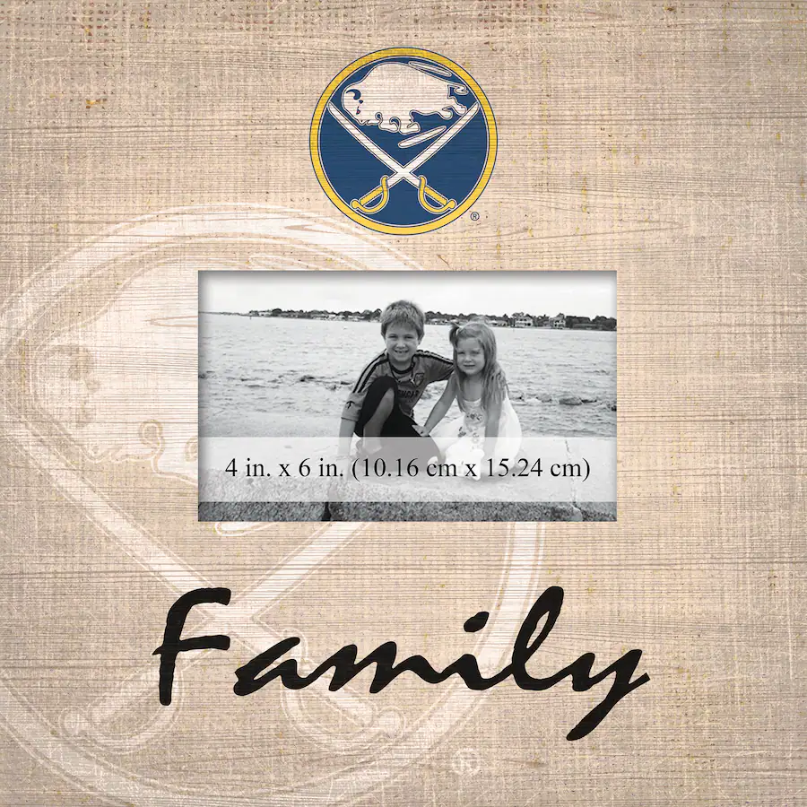 Fan Creations Buffalo Sabres 10'' x 10'' Burlap Pattern Frame ...