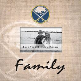 Fan Creations - Buffalo Sabres 10'' x 10'' Burlap Pattern Frame - Multicolor