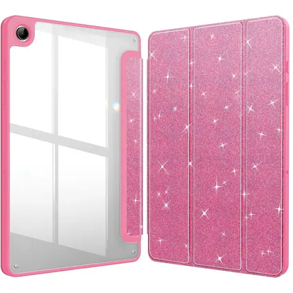 Front. Kitcheniva - Protective Cover For Samsung Galaxy Tab A9 Plus 11 Inch Rasberry Glitter - raspberry glitter.
