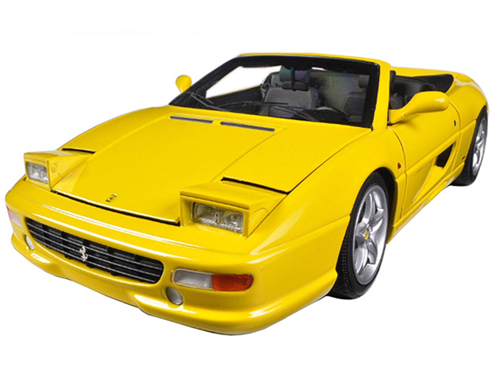 Alt View 1. Hot Wheels - Ferrari F355 Spider Convertible Yellow Elite Edition 1/18 Diecast Car Model by Hot Wheels.