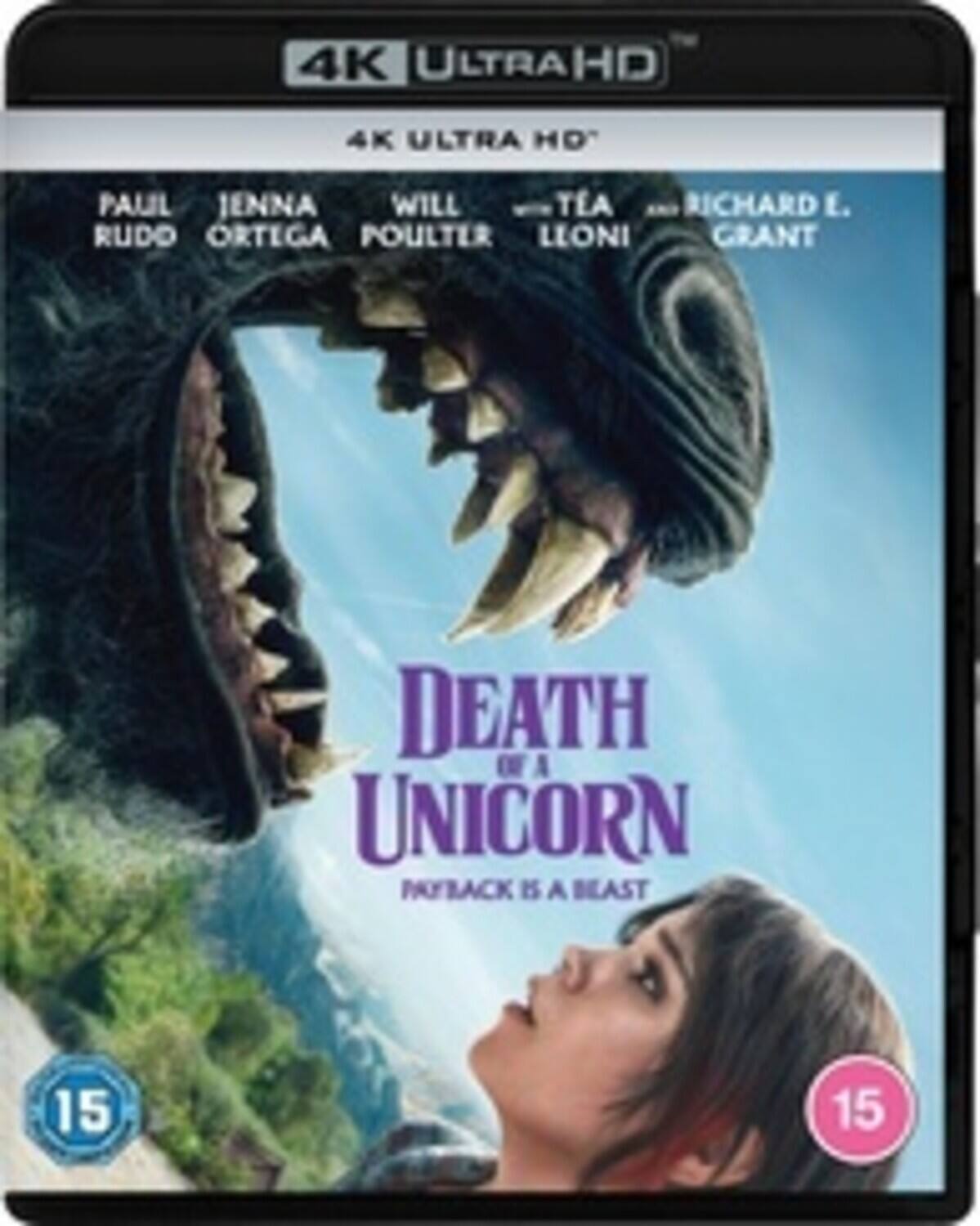Front. Death of a Unicorn   - 4K Blu-Ray.