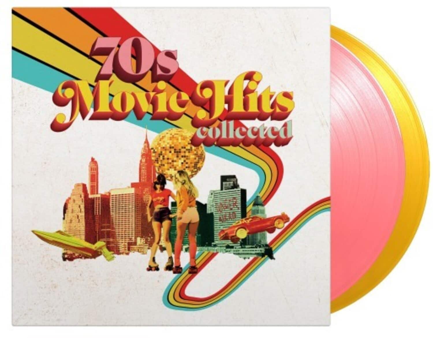 Various Artists - 70's Movie Hits Collected / Various - Limited 180-Gram Pink & Yellow Colored Vinyl  - VINYL LP
