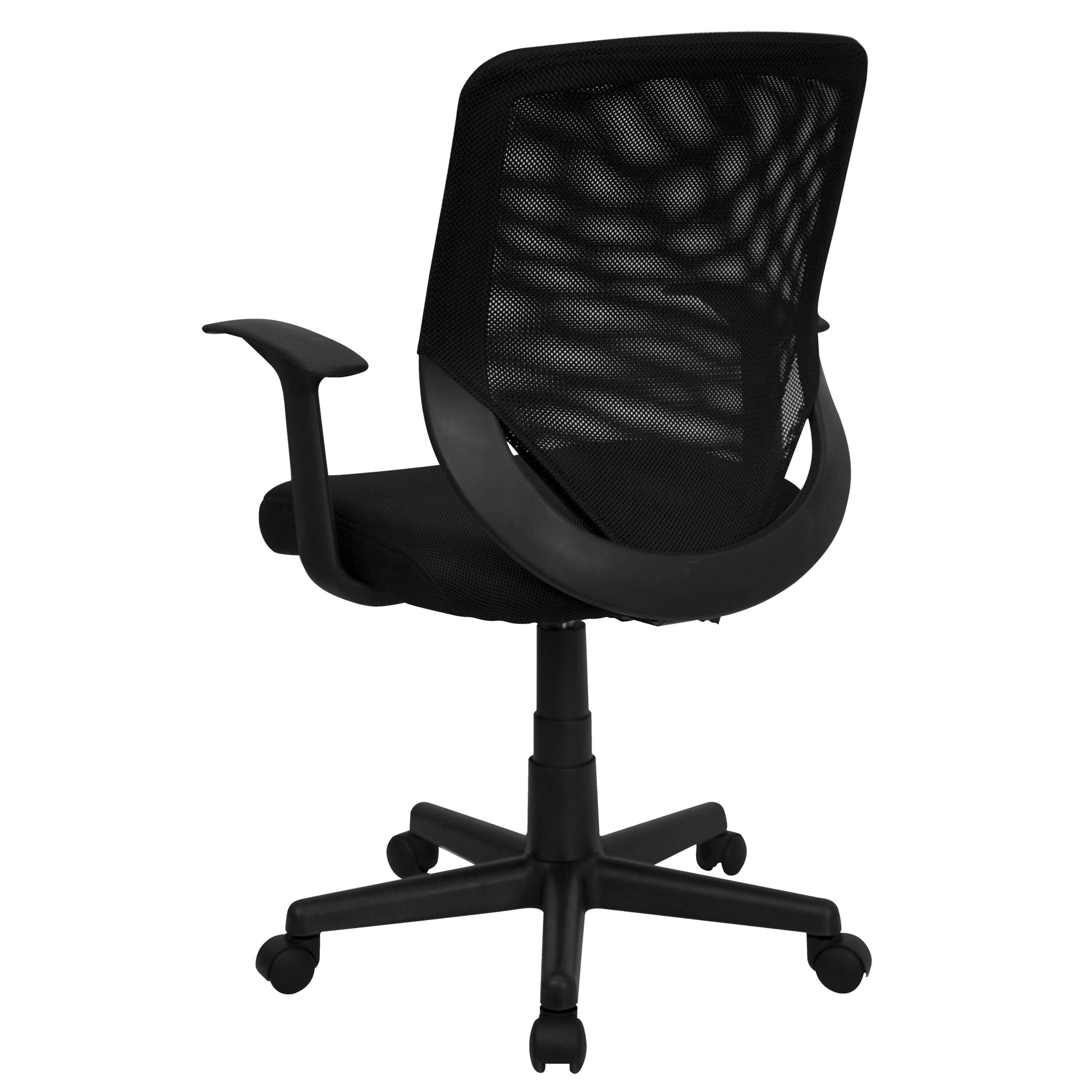 Alt View 14. Alamont Home - Norris Contemporary Mesh Swivel Office Chair - Black.