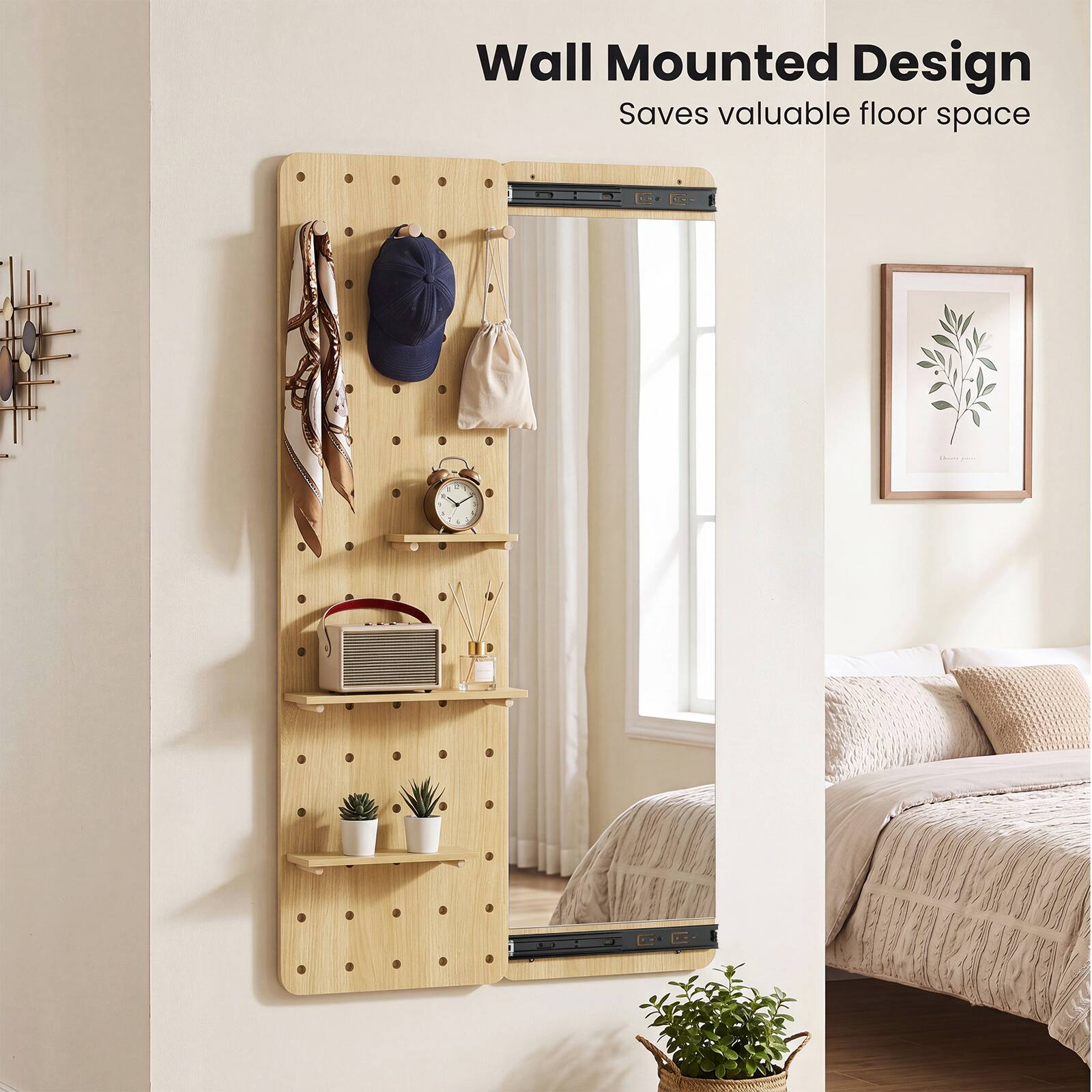 Wall Mounted Design Saves valuable floor space