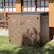 Angle. Yardgrace - Outdoor Storage Shed 358 Gal. 53.15 in. x 33.07 in. x 46.85 in. Resin Large Waterproof Deck Box Shed - Brown with 2 shelves.
