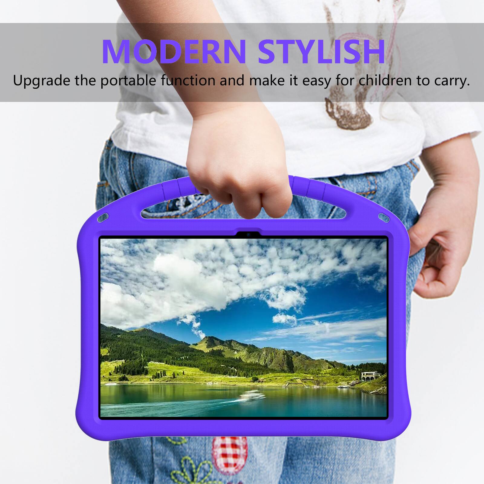 MODERN STYLISH  
Upgrade the portable function and make it easy for children to carry.