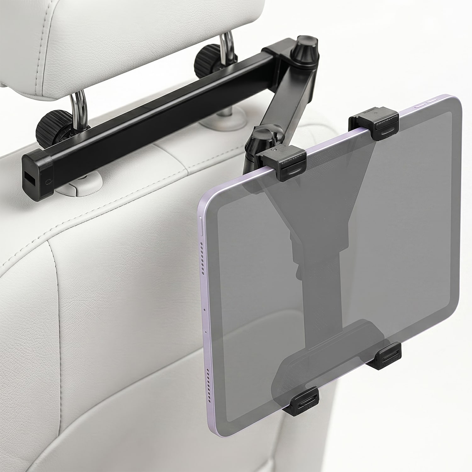 Vena - iPad Holder for Car Headrest Tablet Holder, 360° Rotating Tablet Holder for Car Backseat Fit 7"-10.9" iPad Car Mount - Black