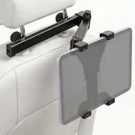Vena - iPad Holder for Car Headrest Tablet Holder, 360° Rotating Tablet Holder for Car Backseat Fit 7"-10.9" iPad Car Mount - Black
