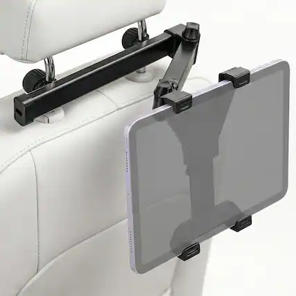 Front. Vena - iPad Holder for Car Headrest Tablet Holder, 360° Rotating Tablet Holder for Car Backseat Fit 7"-10.9" iPad Car Mount - Black.