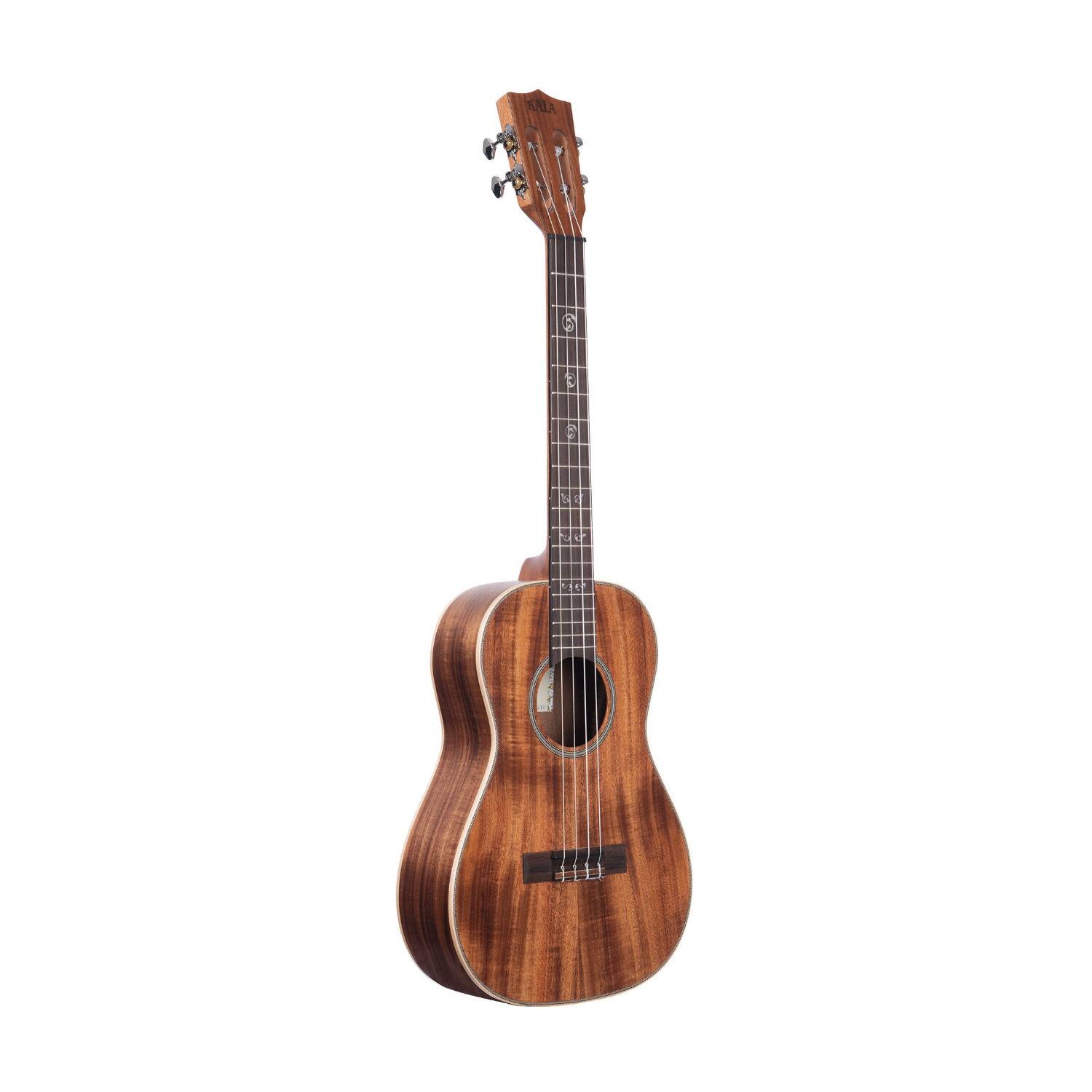 Front. Kala - Kala Brand Music Co. Solid Acacia Series Baritone Ukulele (Satin Natural).