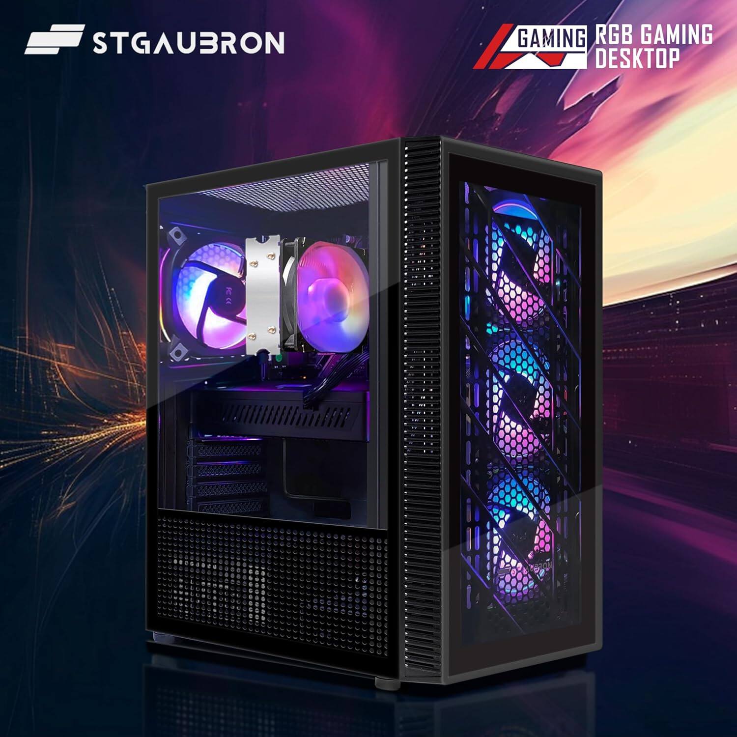 STGAUBRON, GAMING RGB GAMING DESKTOP