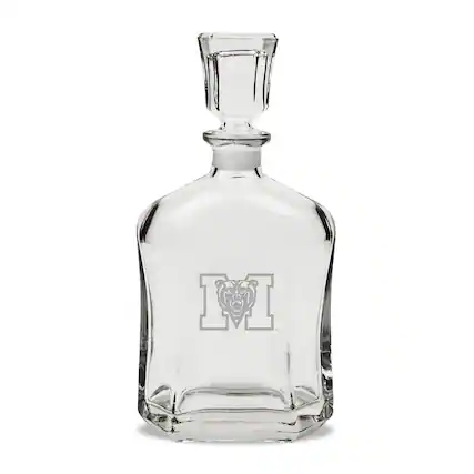 Front. Jardine - Mercer Bears 23.75oz. Crystal Whisky Decanter - Multicolor.