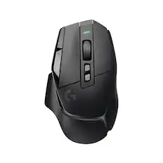 Front. Logitech - G502 X LIGHTSPEED Wireless Optical Gaming Mouse for Desktop with 44K Sensor - Black.