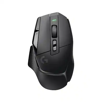 Front. Logitech - G502 X LIGHTSPEED Wireless Optical Gaming Mouse for Desktop with 44K Sensor - Black.