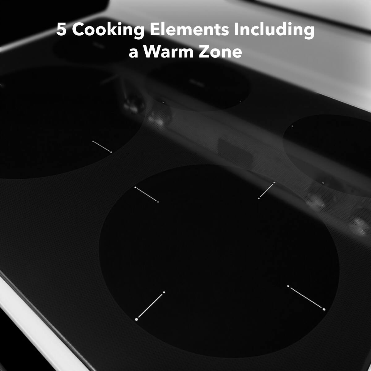 5 Cooking Elements Including a Warm Zone