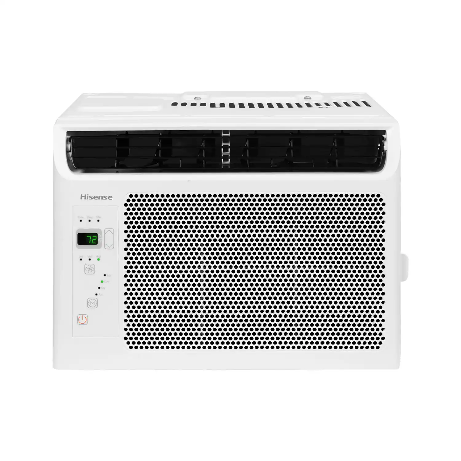 Front. Hisense - 6,000 BTU Window Air Conditioner - White.