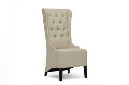 Baxton Studio - Vincent Linen Modern Accent Chair - Beige