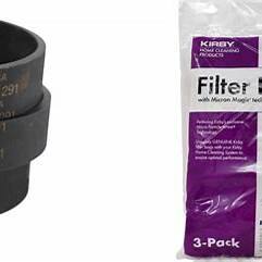 Kirby - Genuine Micron Magic Allergen Filter Bags (3-Pack) + 3 Belts Generation 4 G3–G6 Sentria Ultimate