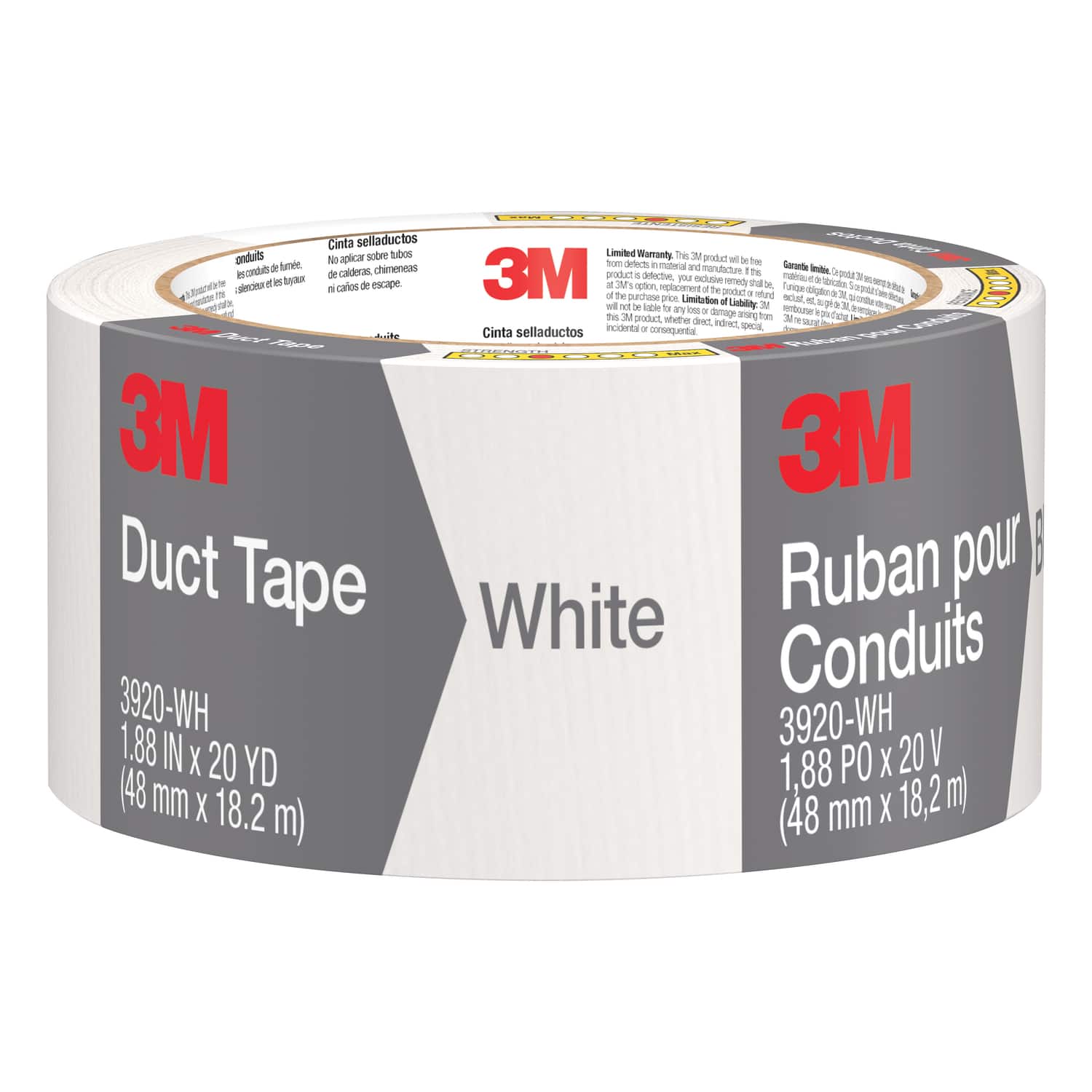 3M - Scotch 1.88 in. W X 20 yd L White Solid Duct Tape price history on PriceWatchPro
