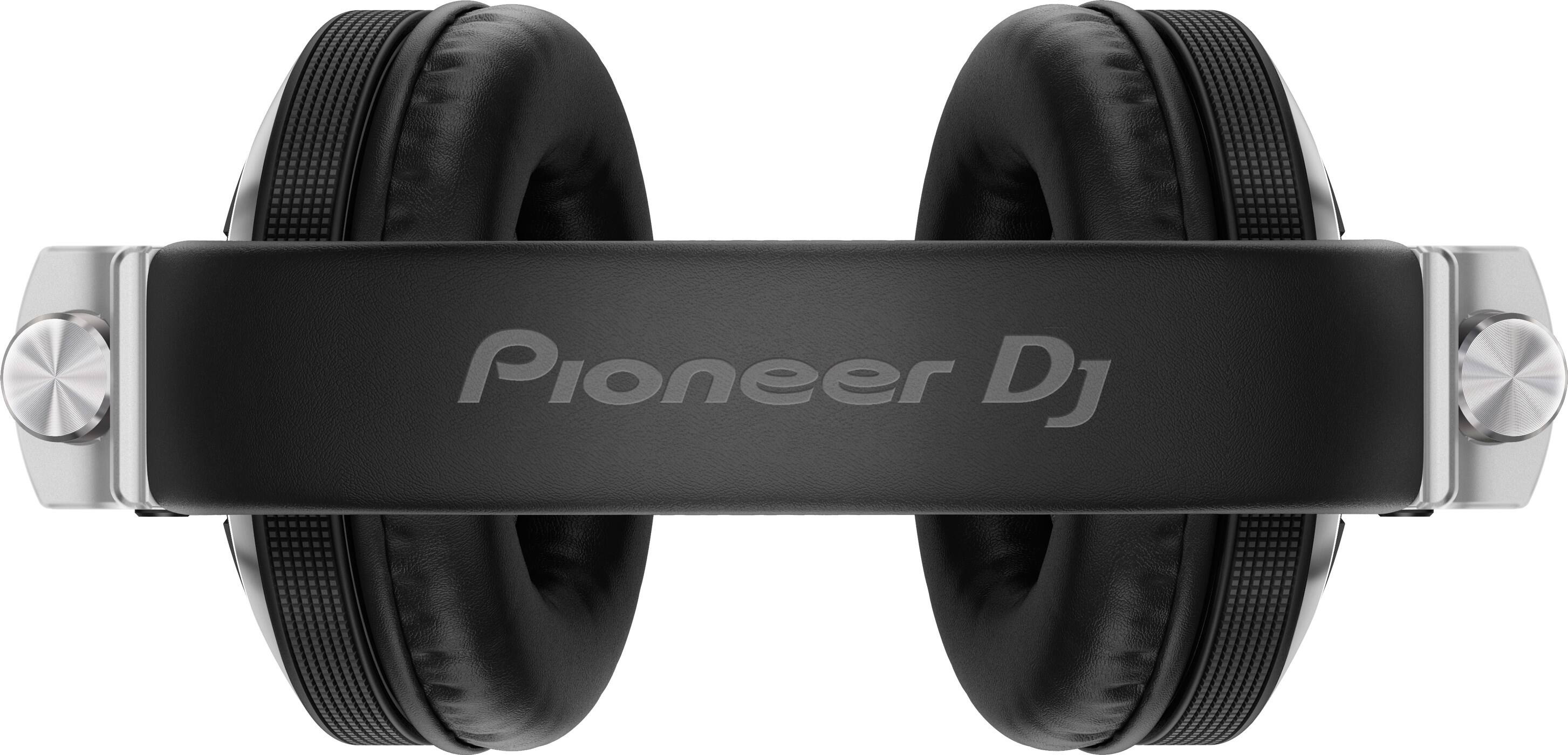Alt View 2. Pioneer DJ - Professional Over-Ear DJ Headphones, Includes Coiled Cable & Straight Cable - Silver.