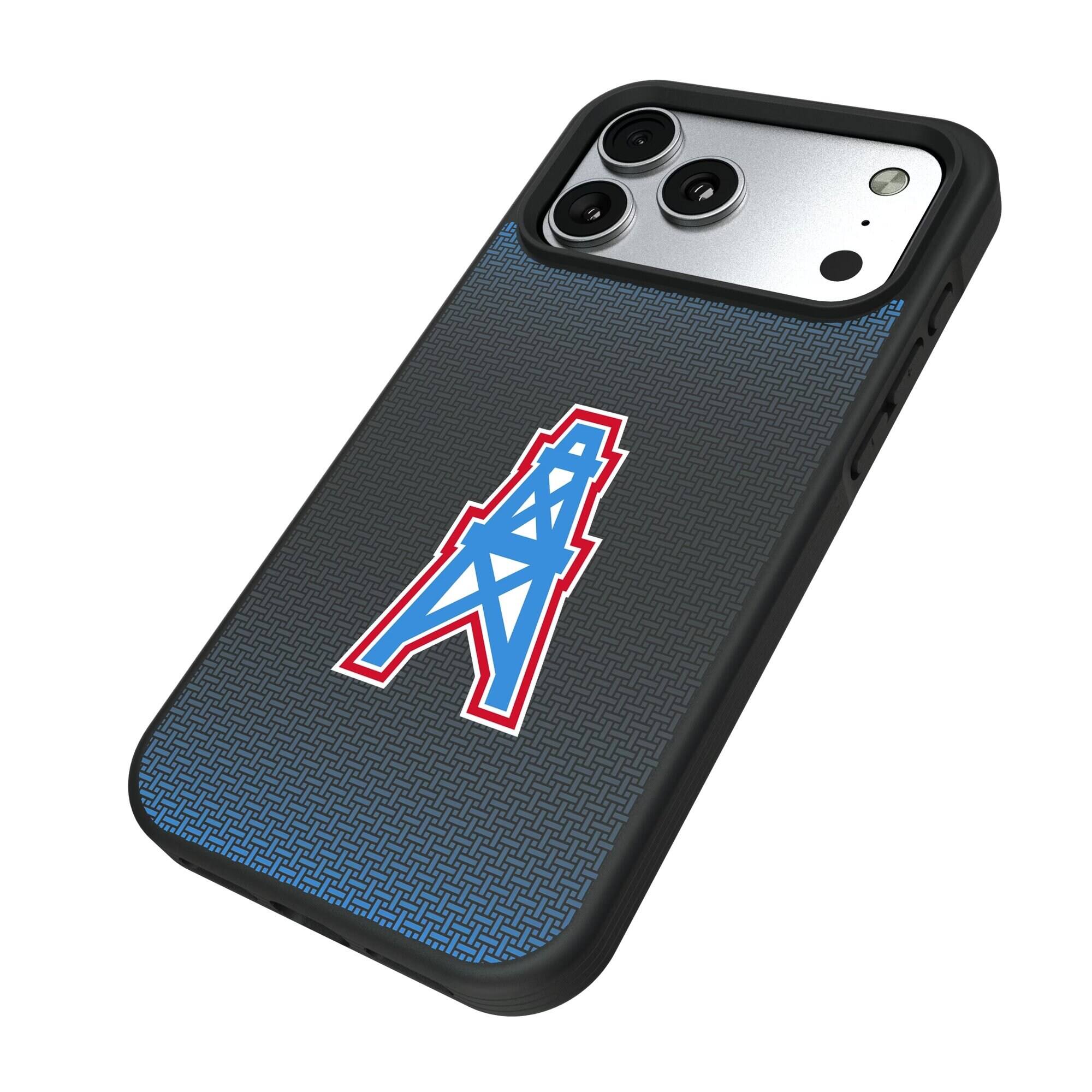 Alt View 1. Keyscaper - Houston Oilers Bump Case with 8.2ft Drop Protection - 15 - Black.