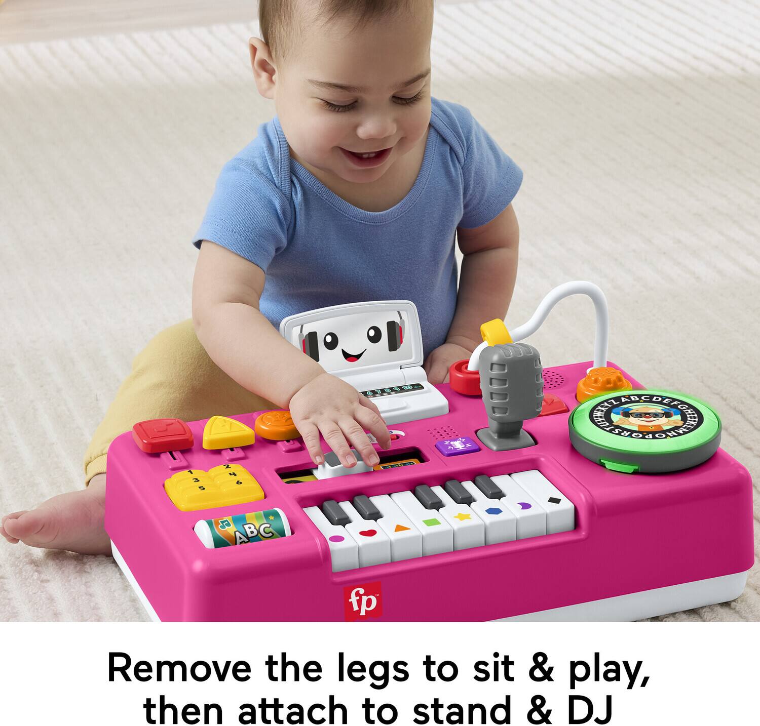 Fisher Price Laugh & Learn Mix & Learn DJ Table, Pink COLLECTIBLES