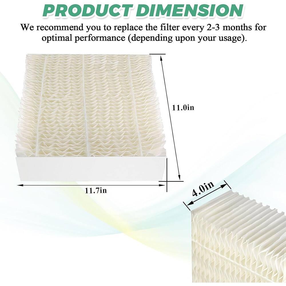 **PRODUCT DIMENSION**

We recommend you to replace the filter every 2-3 months for optimal performance (depending upon your usage).

- 11.7in
- 11.0in
- 4.0in