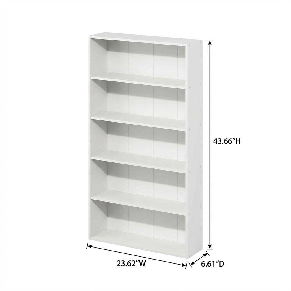 FurniFact - Wooden bookcase with clean design - White price history on PriceWatchPro