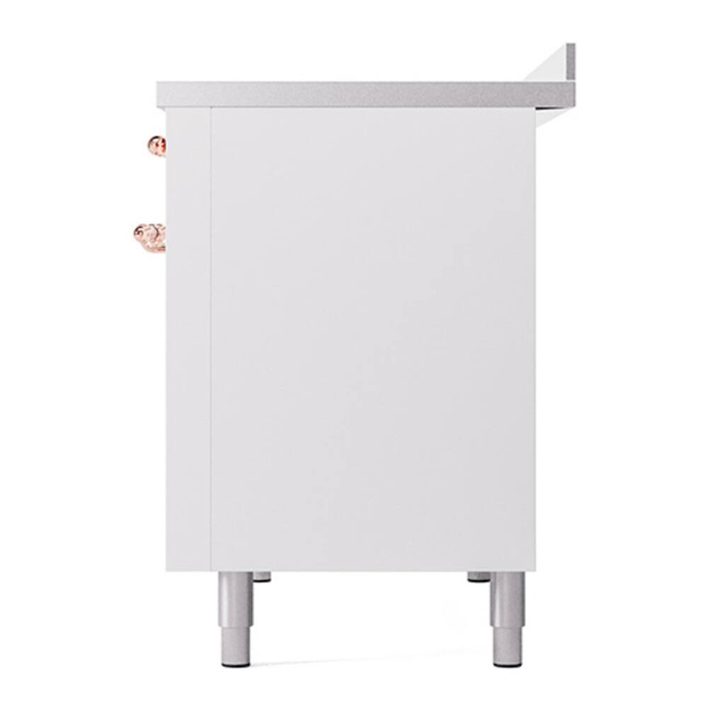 Alt View 9. ILVE - ILVE Nostalgie II 48 inch Induction Range with 6 Induction Elements (White) - White.