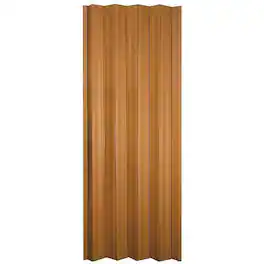 LTL Home Products - Via 36" x 80" Vinyl Hinged Single Folding Door - Fruitwood