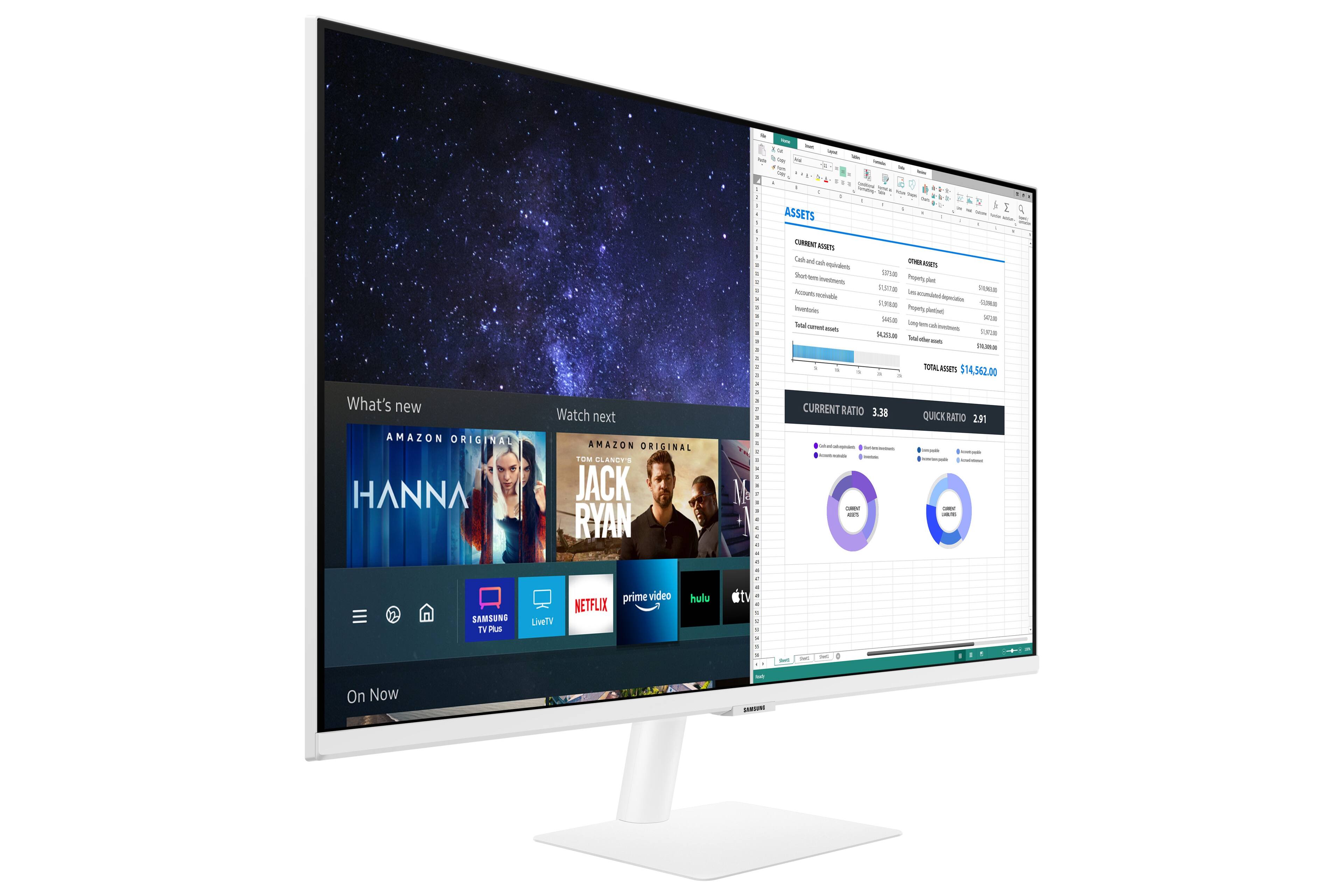 Alt View 15. Samsung - AM500 Series 27" LED FHD Smart Tizen Monitor - White.