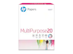 - HP Papers
- Engineered for Versatility
- MultiPurpose 20
- 20 lb/75g/m²
- 96 Brightness
- 161 Whiteness
- 8.5 x 11" (216x279mm)
- 500 Sheets
- ColorLok
- Vivid Colors
- Luminosité Blancheur Brillo Brilho Bril
- Feuilles Hojas